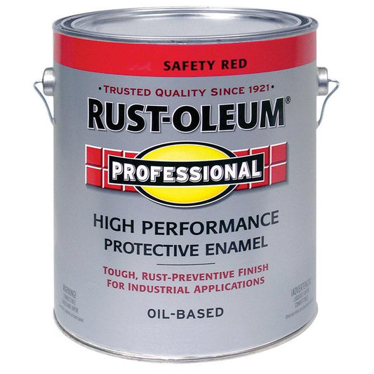 Rust-Oleum Professional Indoor and Outdoor Gloss Safety Red Oil-Based Protective Paint 1 gal