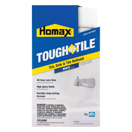 Homax Tough As Tile Gloss White Bathtub and Tile Refinishing Kit 32 oz