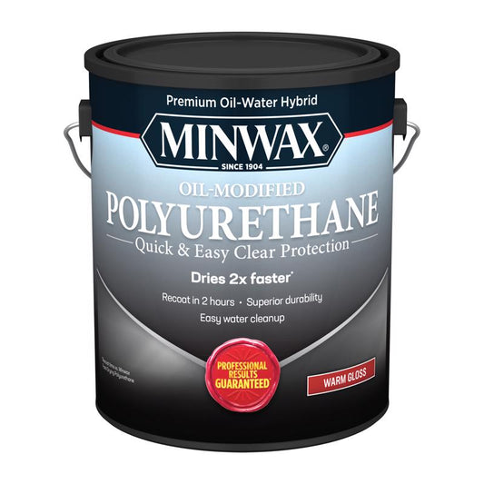 Minwax Oil-Modified Gloss Clear Oil-Based Polyurethane 1 gal