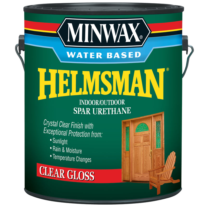 Minwax Helmsman Gloss Clear Water-Based Spar Urethane 1 gal