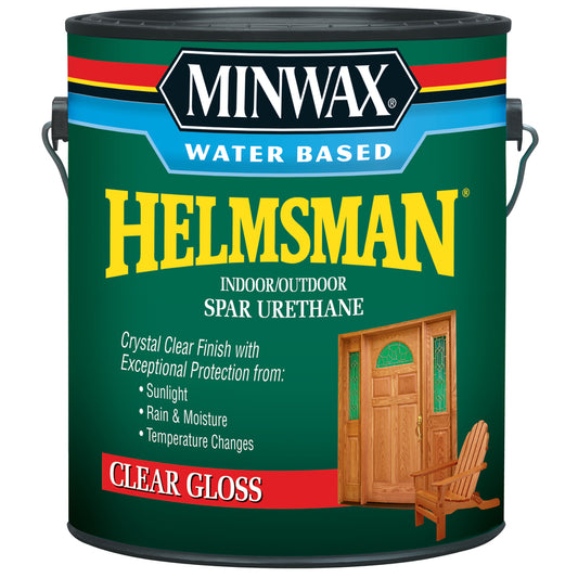 Minwax Helmsman Gloss Clear Water-Based Spar Urethane 1 gal