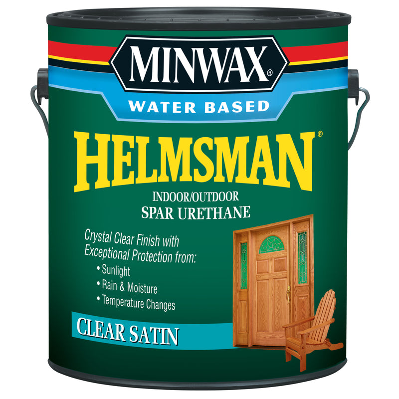 Minwax Helmsman Satin Clear Water-Based Spar Urethane 1 gal