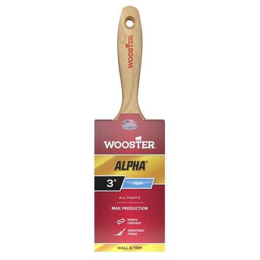 Wooster Alpha 3 in. Firm Flat Paint Brush