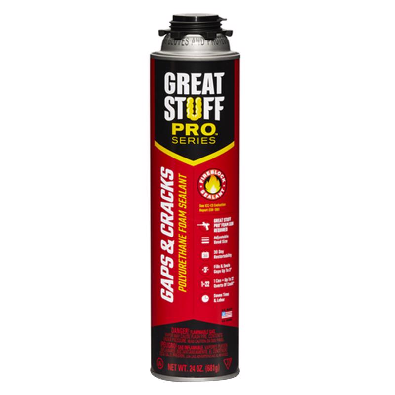 Great Stuff Gaps & Cracks Orange Polyurethane Insulating Foam Sealant 24 oz