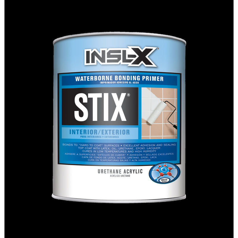 Insl-X Stix White Flat Water-Based Acrylic Urethane Bonding Primer 1 qt