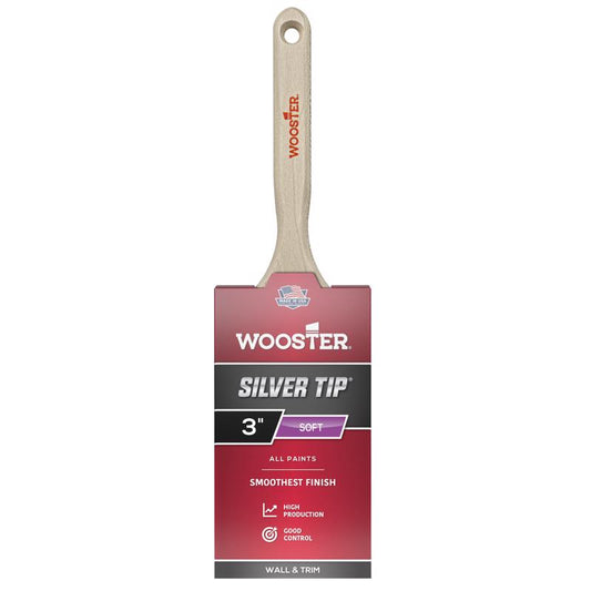 Wooster Silver Tip 3 in. Soft Flat Paint Brush