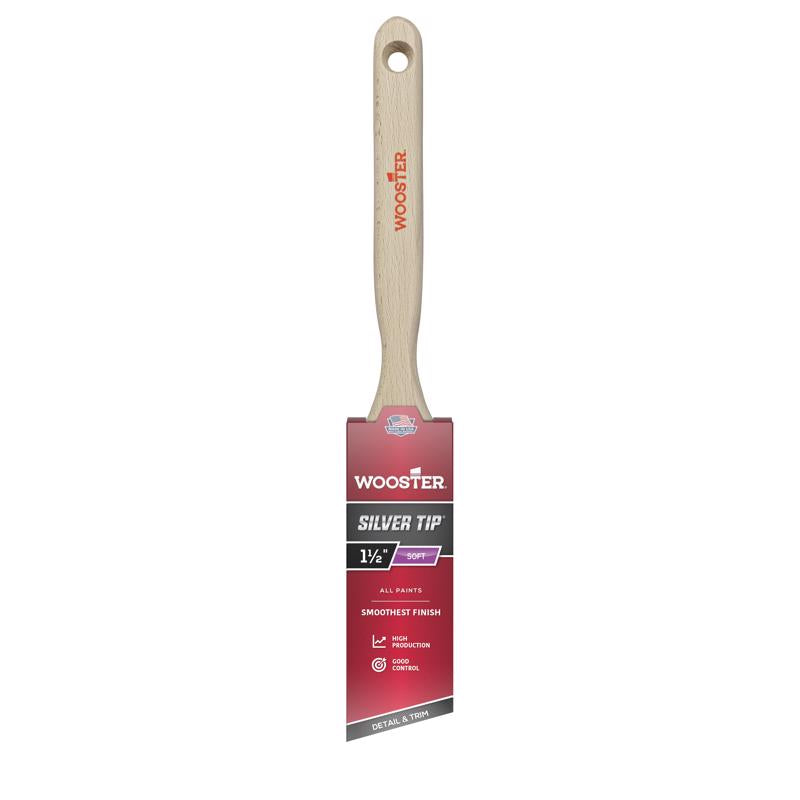 Wooster Silver Tip 1-1/2 in. Soft Angle Paint Brush