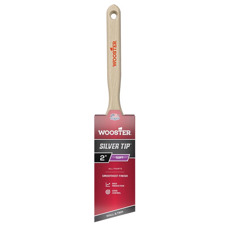 Wooster Silver Tip 2 in. Soft Angle Paint Brush