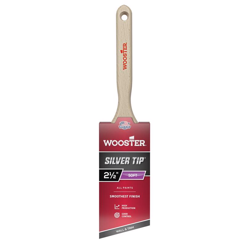 Wooster Silver Tip 2-1/2 in. Soft Angle Paint Brush