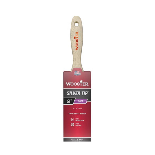 Wooster Silver Tip 2 in. Soft Flat Paint Brush