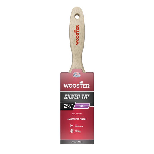 Wooster Silver Tip 2-1/2 in. Soft Flat Paint Brush