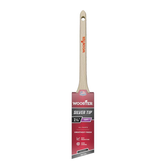 Wooster Silver Tip 1-1/2 in. Soft Thin Angle Paint Brush