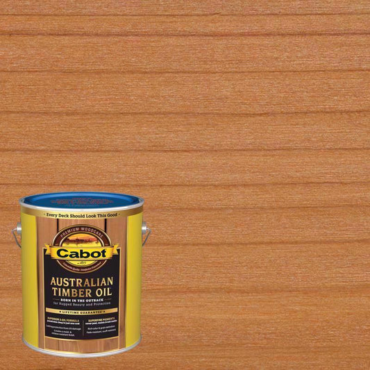 Cabot Australian Timber Oil Low VOC Transparent Honey Teak Oil-Based Australian Timber Oil 1 gal