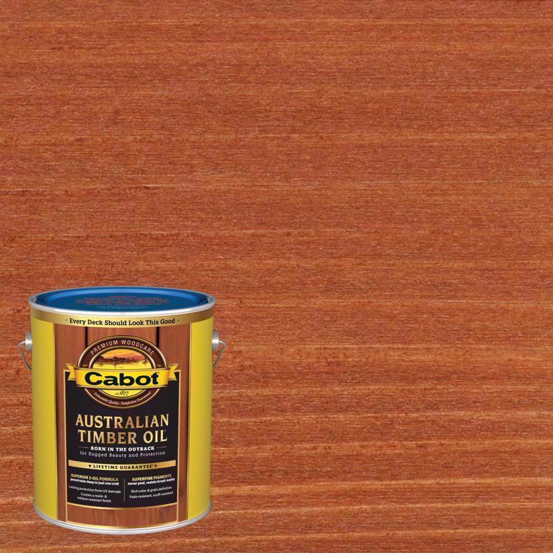 Cabot Australian Timber Oil Low VOC Transparent Mahogany Flame Australian Timber Oil 1 gal