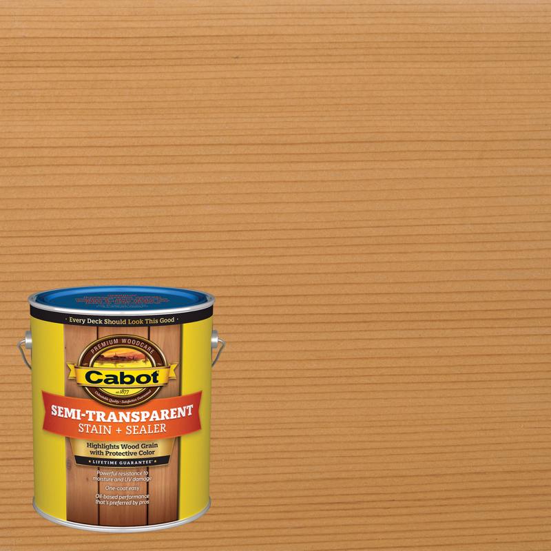 Cabot Semi-Transparent Low VOC Semi-Transparent New Cedar Oil-Based Stain and Sealer 1 gal