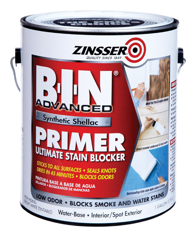 Zinsser B-I-N Advanced White Shellac-Based Acrylic Primer and Sealer 1 gal