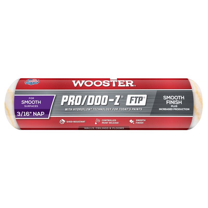 Wooster Pro/Doo-Z FTP Synthetic Blend 9 in. W X 3/16 in. Paint Roller Cover 1 pk