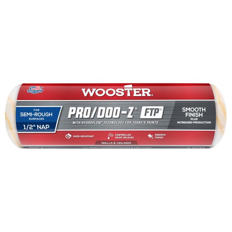 Wooster Pro/Doo-Z FTP Synthetic Blend 9 in. W X 1/2 in. Paint Roller Cover 1 pk