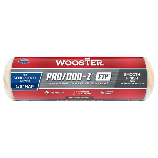 Wooster Pro/Doo-Z FTP Synthetic Blend 9 in. W X 1/2 in. Paint Roller Cover 1 pk