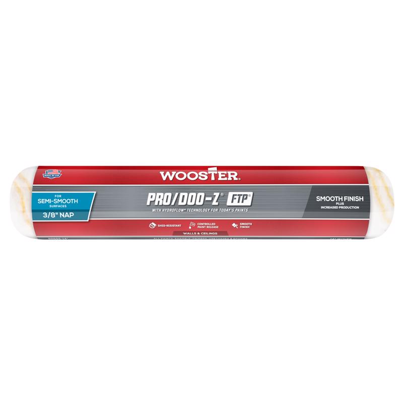 Wooster Pro/Doo-Z FTP Synthetic Blend 14 in. W X 3/8 in. Mini Paint Roller Cover 1 pk