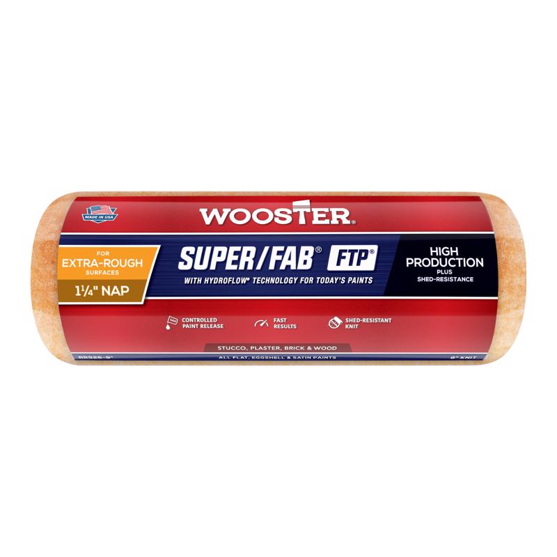 Wooster Super/Fab Synthetic Blend 9 in. W X 1-1/4 in. Regular Paint Roller Cover 1 pk