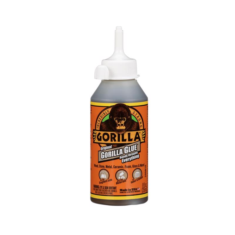 Gorilla High Strength Polyurethane Tan Original Gorilla Glue 8 oz