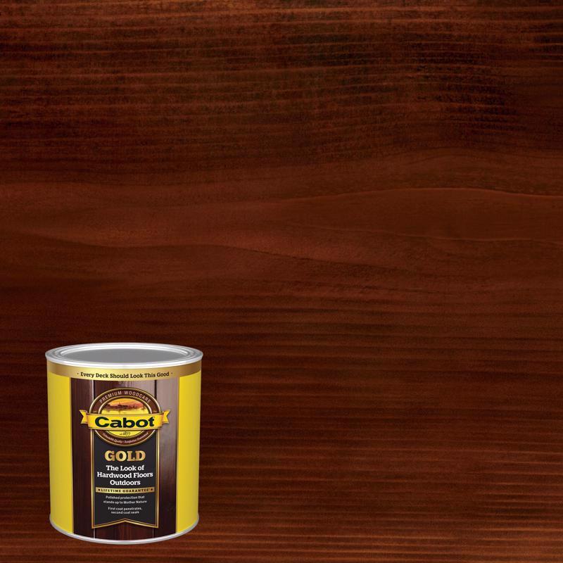 Cabot Gold Satin Moonlit Mahogany Deck Varnish 1 qt