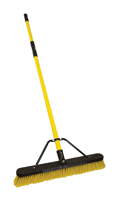 Quickie Jobsite Polypropylene 24 in. Multi-Surface Push Broom