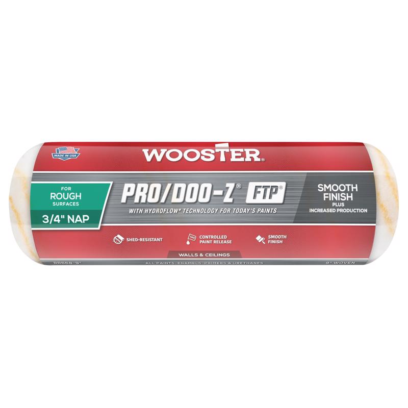 Wooster Pro/Doo-Z FTP Synthetic Blend 9 in. W X 3/4 in. Regular Paint Roller Cover 1 pk