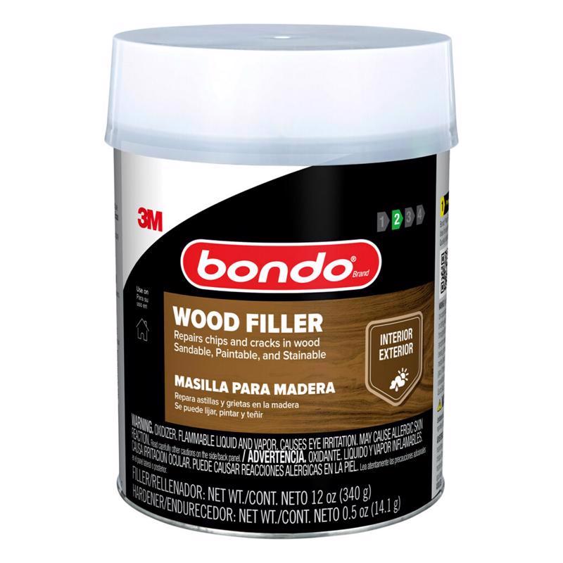 3M Bondo Brown Wood Filler 1 qt