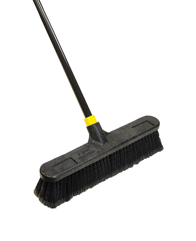 Quickie Bulldozer Polypropylene 18 in. Smooth Surface Push Broom