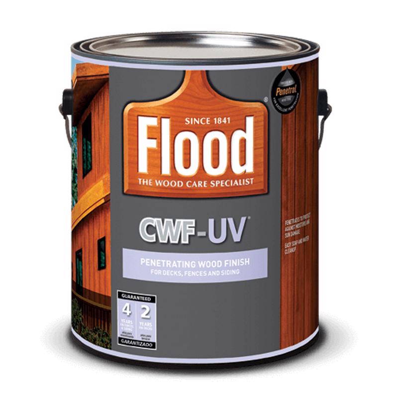 Flood CWF-UV Transparent Smooth Honey Gold Water-Based Acrylic/Oil Penetrating Wood Finish 1 gal