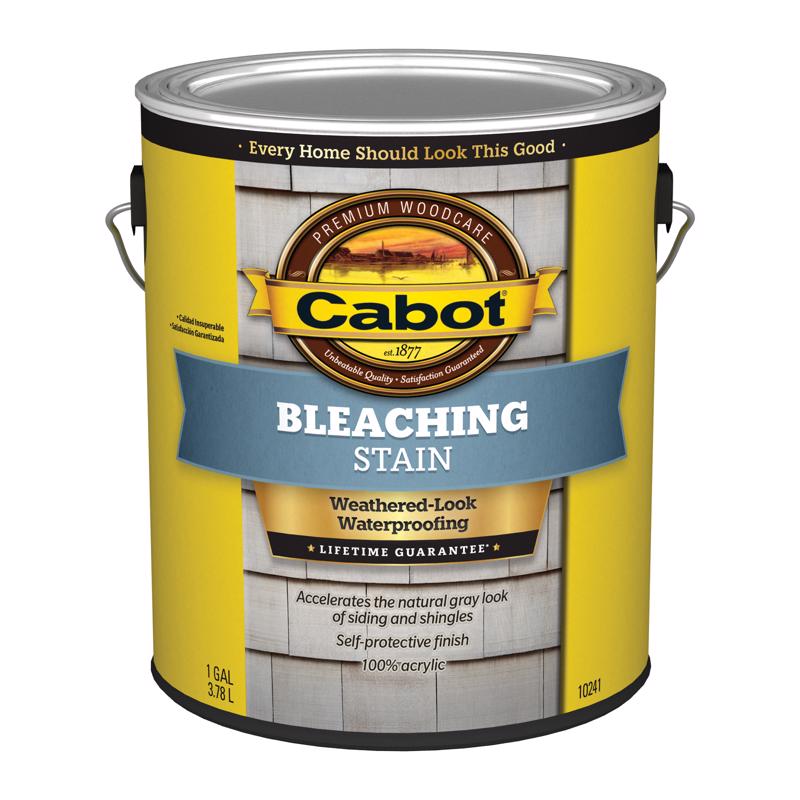 Cabot Bleaching Stain Semi-Transparent Driftwood Gray Water-Based Acrylic Bleaching Stain 1 gal