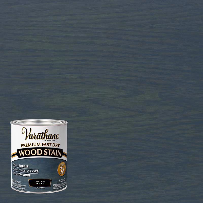 Varathane Premium Worn Navy Oil-Based Fast Dry Wood Stain 1 qt