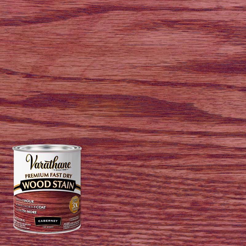 Varathane Premium Semi-Transparent Cabernet Oil-Based Urethane Modified Alkyd Fast Dry Wood Stain 1