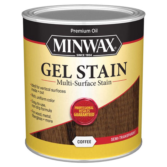 Minwax Gel Stain Semi-Transparent Coffee Oil-Based Gel Stain 1 qt