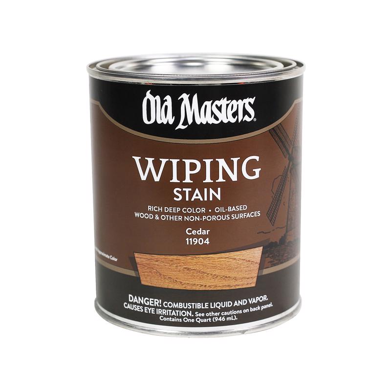 Old Masters Semi-Transparent Cedar Oil-Based Wiping Stain 1 qt