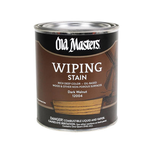 Old Masters Semi-Transparent Dark Walnut Oil-Based Wiping Stain 1 qt