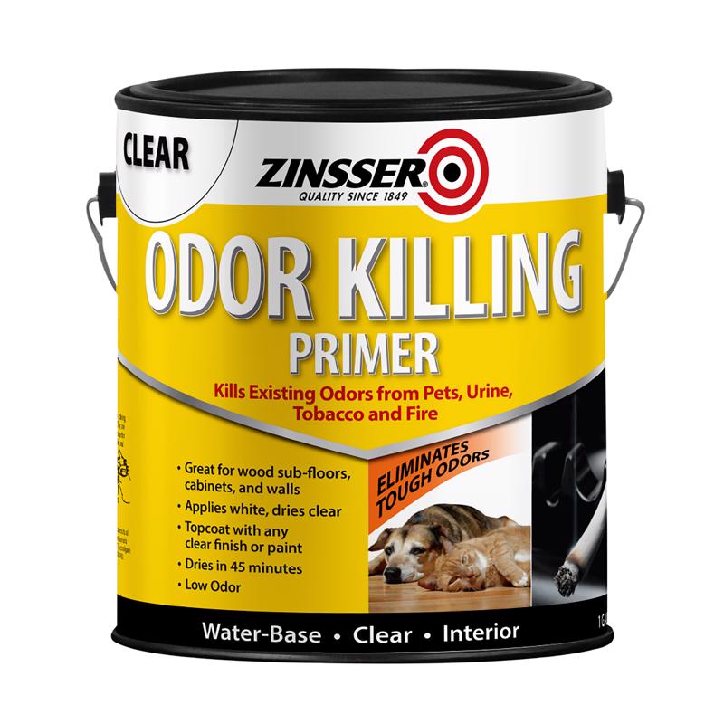 Zinsser Clear Flat/Matte Water-Based Acrylic Odor Killing Primer 1 gal