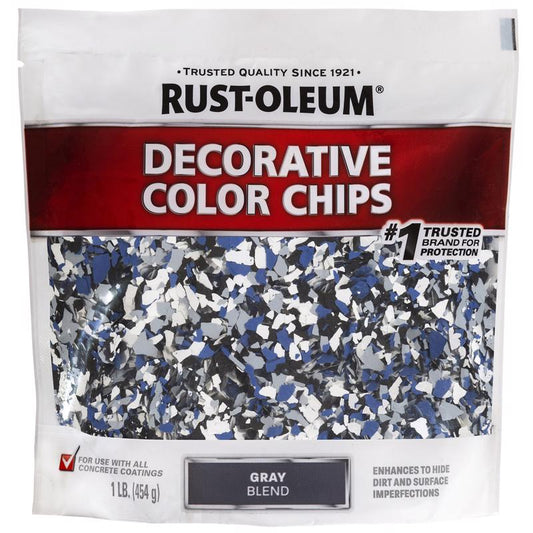 Rust-Oleum EpoxyShield Indoor and Outdoor Gray Blend Decorative Color Chips 1 lb