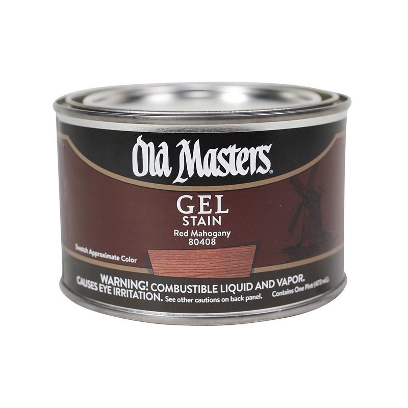 Old Masters Semi-Transparent Red Mahogany Oil-Based Alkyd Gel Stain 1 pt