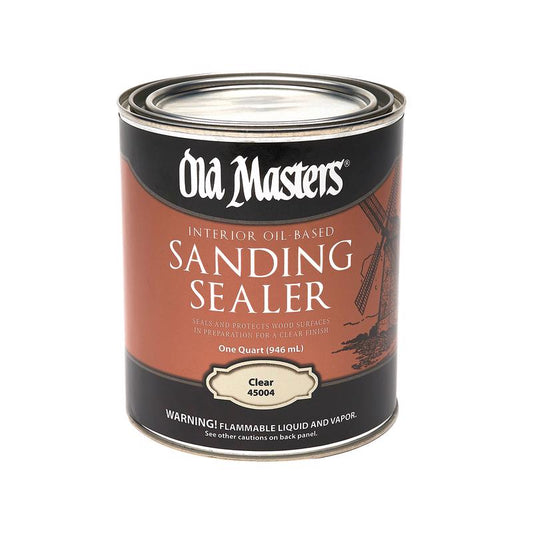 Old Masters Low Satin Clear Oil-Based Sanding Sealer 1 qt