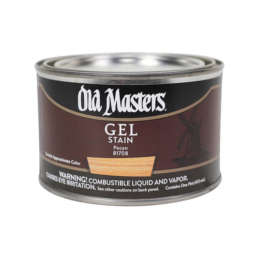 Old Masters Semi-Transparent Pecan Oil-Based Alkyd Gel Stain 1 pt