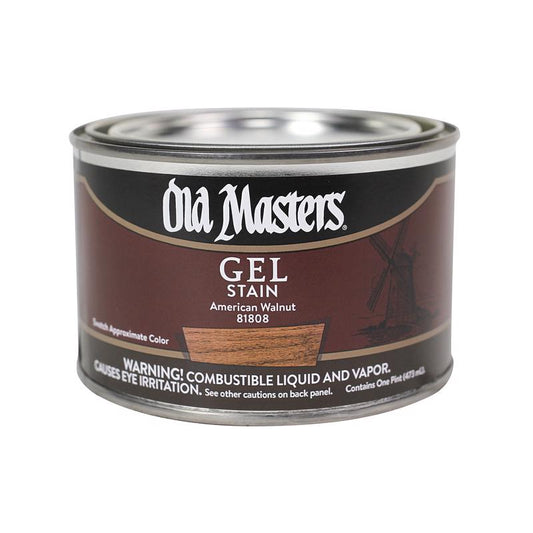 Old Masters Semi-Transparent American Walnut Oil-Based Alkyd Gel Stain 1 pt