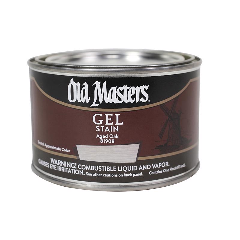 Old Masters Semi-Transparent Aged Oak Oil-Based Alkyd Gel Stain 1 pt