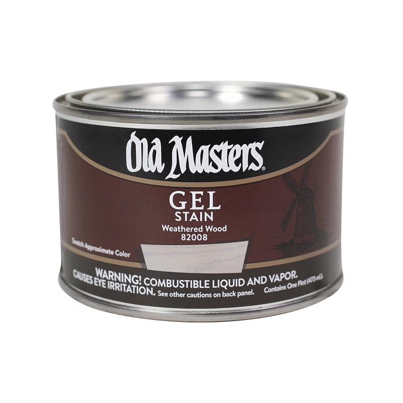 Old Masters Semi-Transparent Weathered Wood Oil-Based Alkyd Gel Stain 1 pt