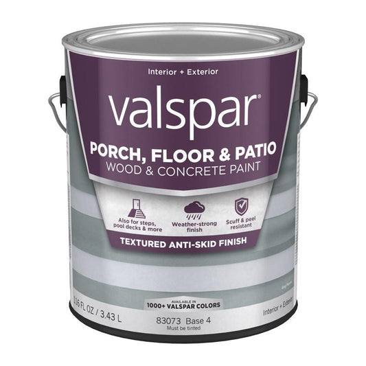 Valspar Porch, Floor & Patio Anti-Skid Base 4 Floor Paint 1 gal