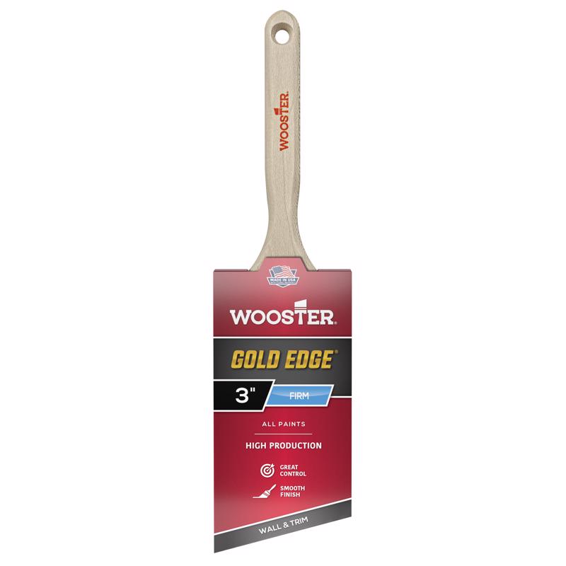 Wooster Gold Edge 3 in. Firm Angle Paint Brush