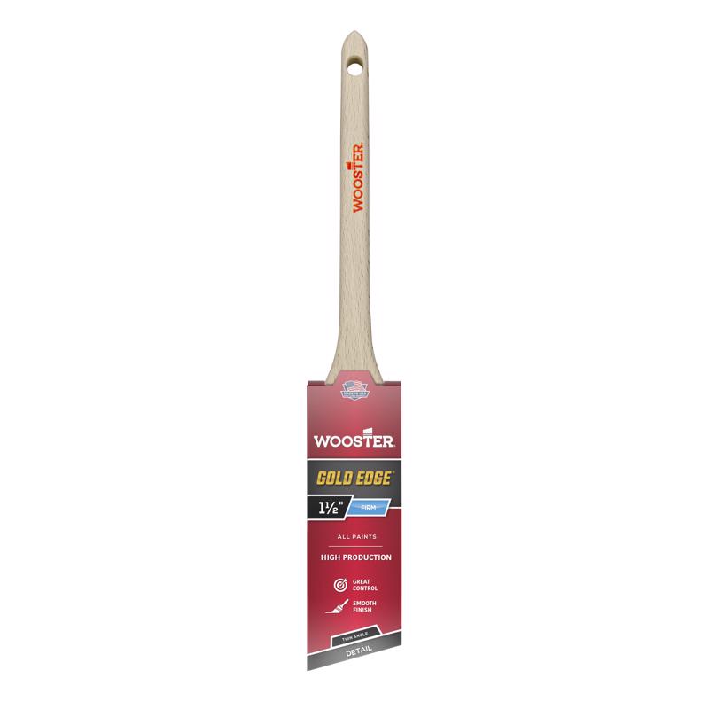 Wooster Gold Edge 1-1/2 in. Firm Thin Angle Paint Brush