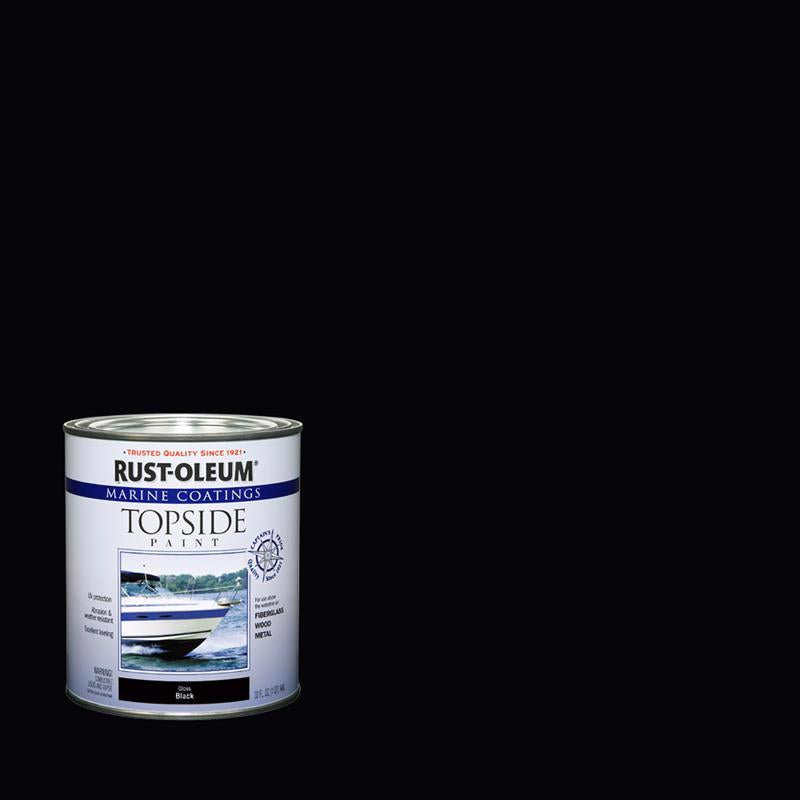 Rust-Oleum Marine Coatings Outdoor Black Marine Topside Paint 1 qt